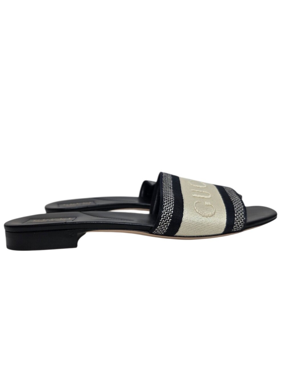 GUCCI Jane Embroidered Logo Slide Sandals - Picture 8 of 14